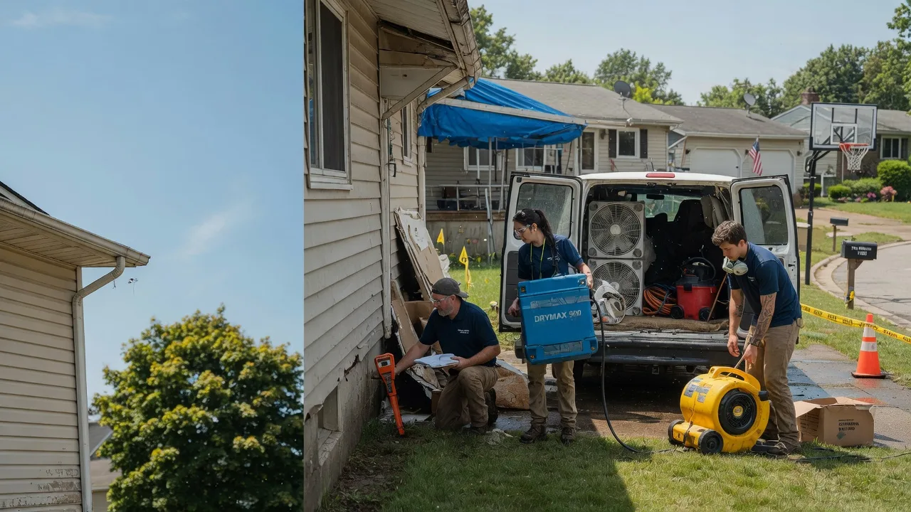 Ceiling Leak Cleanup in Triumph, IL near me